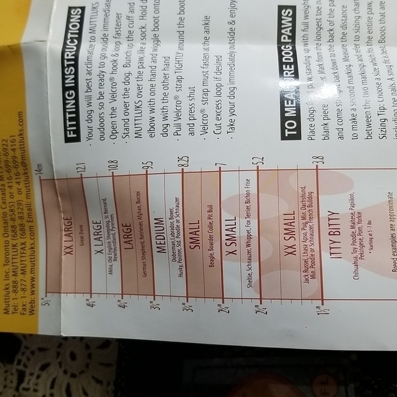 MUTTLUKS Dog Booties Size Xs - Picture 4 of 8